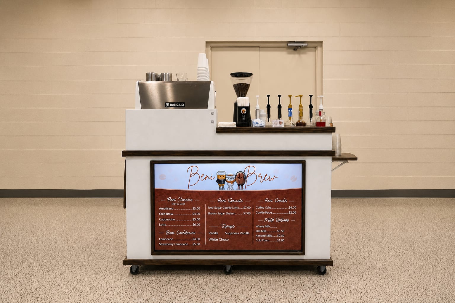 Beni Brew cart at an event